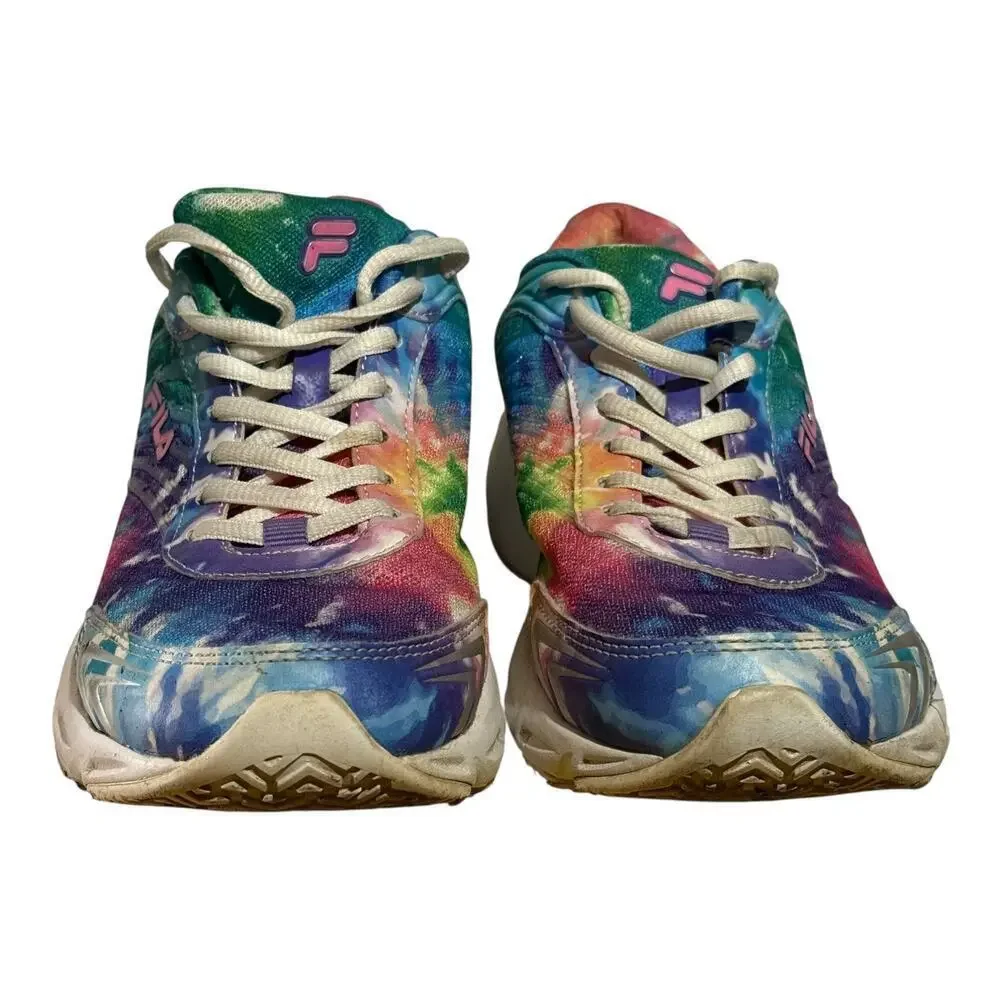 Fila Tie Dye Chunky Sneakers Women's Size 8 Multicolor 5LM00679-661
